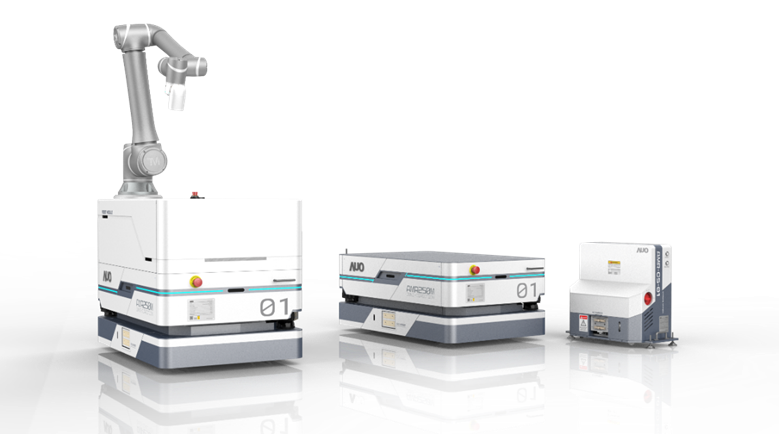 BG真人數位開發的自主式移動機器人（AMR250M），搭配全向輪並結合AI演算法、2D LiDAR、3D攝影機等技術，協助客戶實現產線全自動化